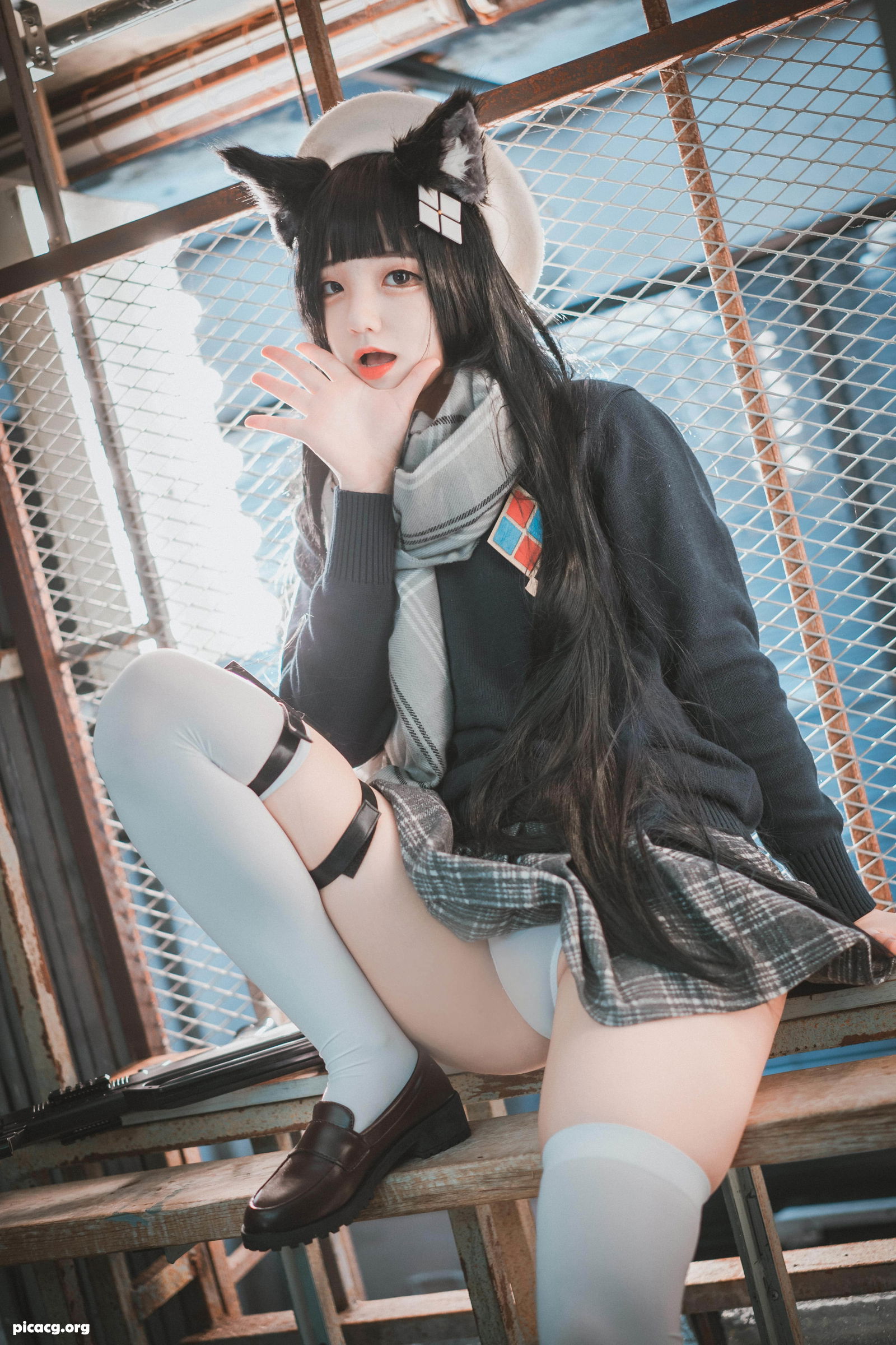 Jenny (정제니) NO.047 DJAWA Type95 Pure White Graduation (Girls Frontline) - 在线看可下载原图