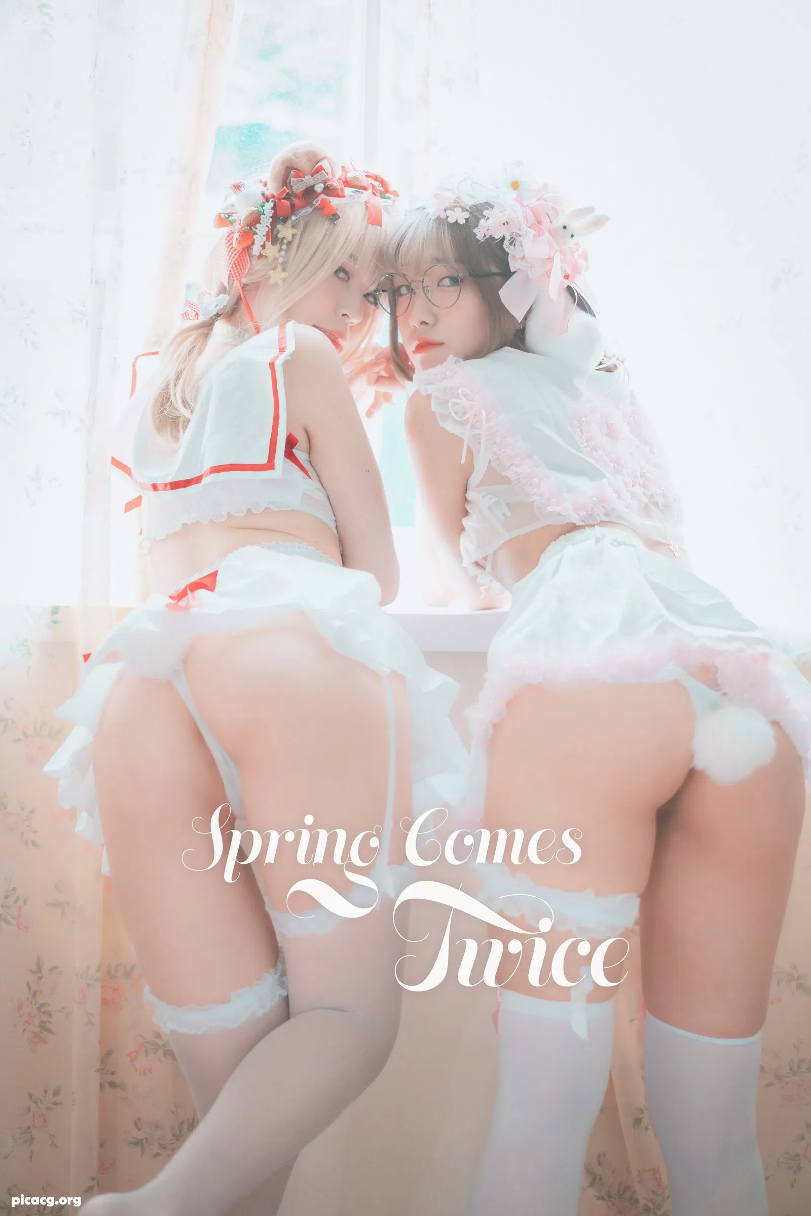 Mozzi(もち) NO.015 DJAWA Spring Comes Twice Mozzi & Son Son [61P 560.36MB] - 在线看可下载原图