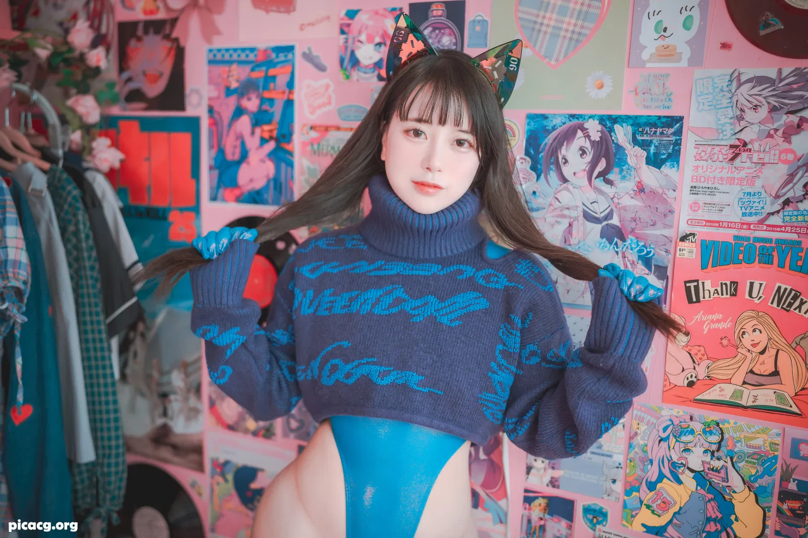 ZziZzi NO.007 DJAWA Photo Cyber Cat in Mystique Blue (+S.Ver) [117P 1.92GB] - 在线看可下载原图