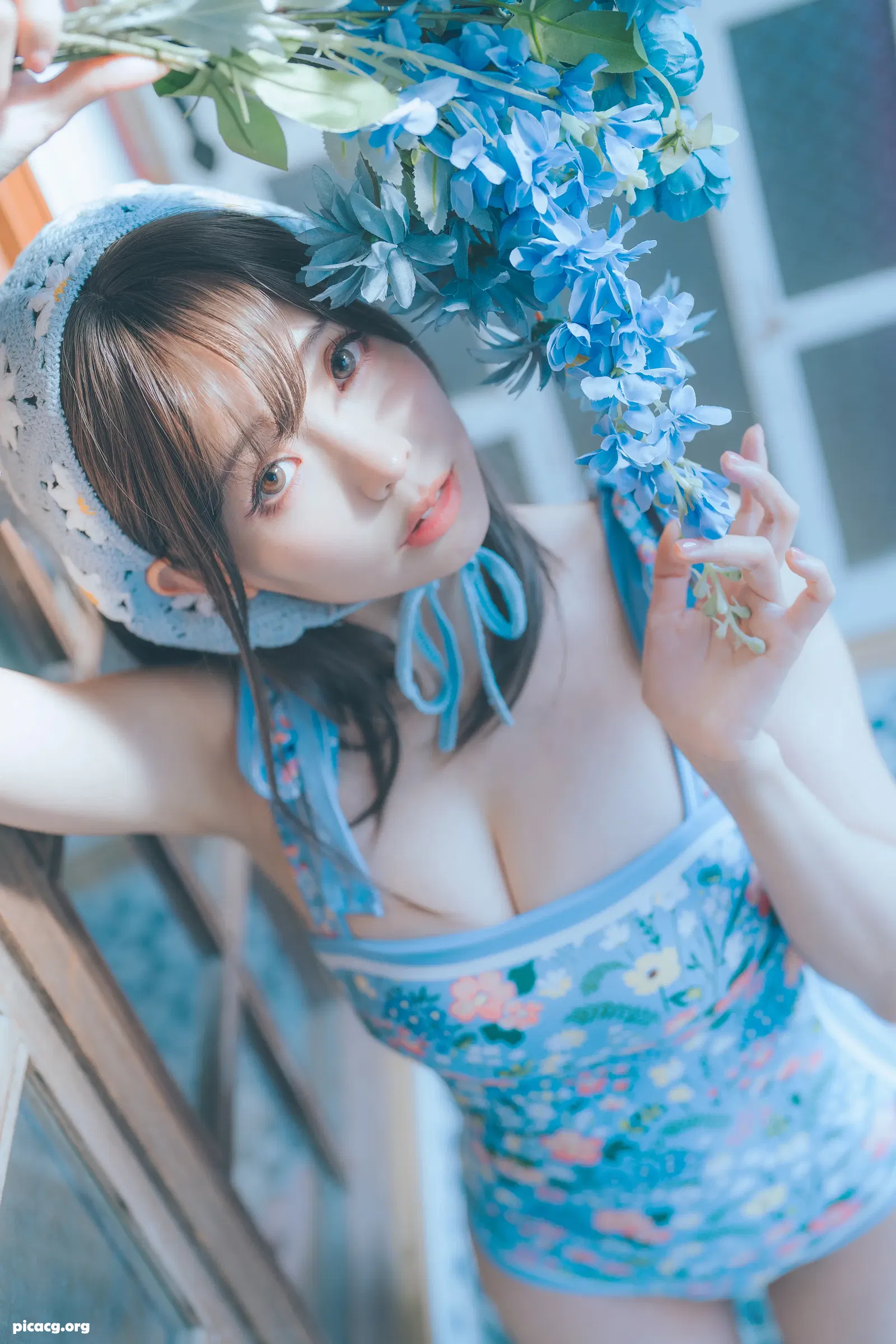 ElyEE子 NO.120 2023.august D 復古水藍花 Vintage Aqua Blossom [38P 158.65MB] - 在线看可下载原图