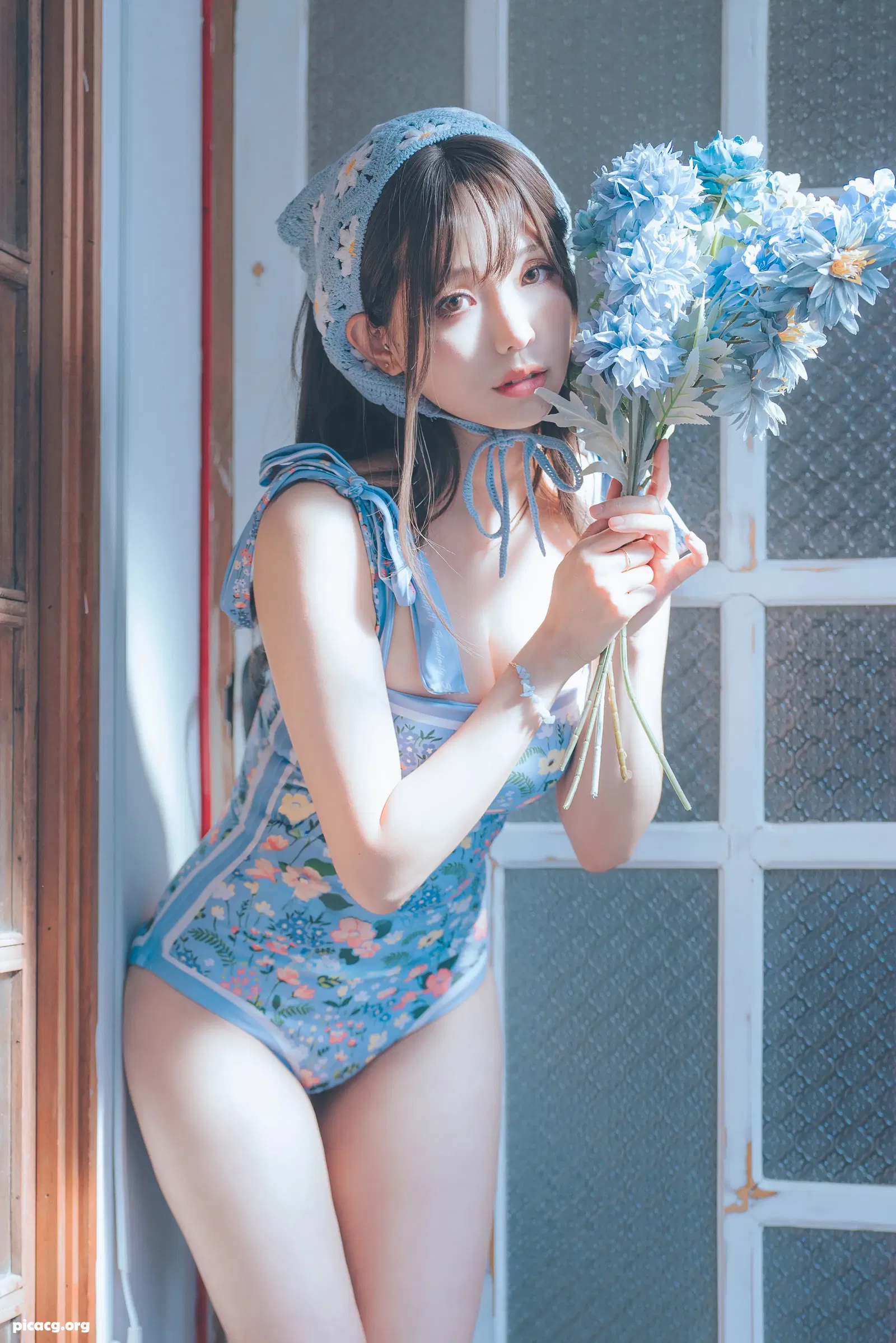 ElyEE子 NO.120 2023.august D 復古水藍花 Vintage Aqua Blossom [38P 158.65MB] - 在线看可下载原图