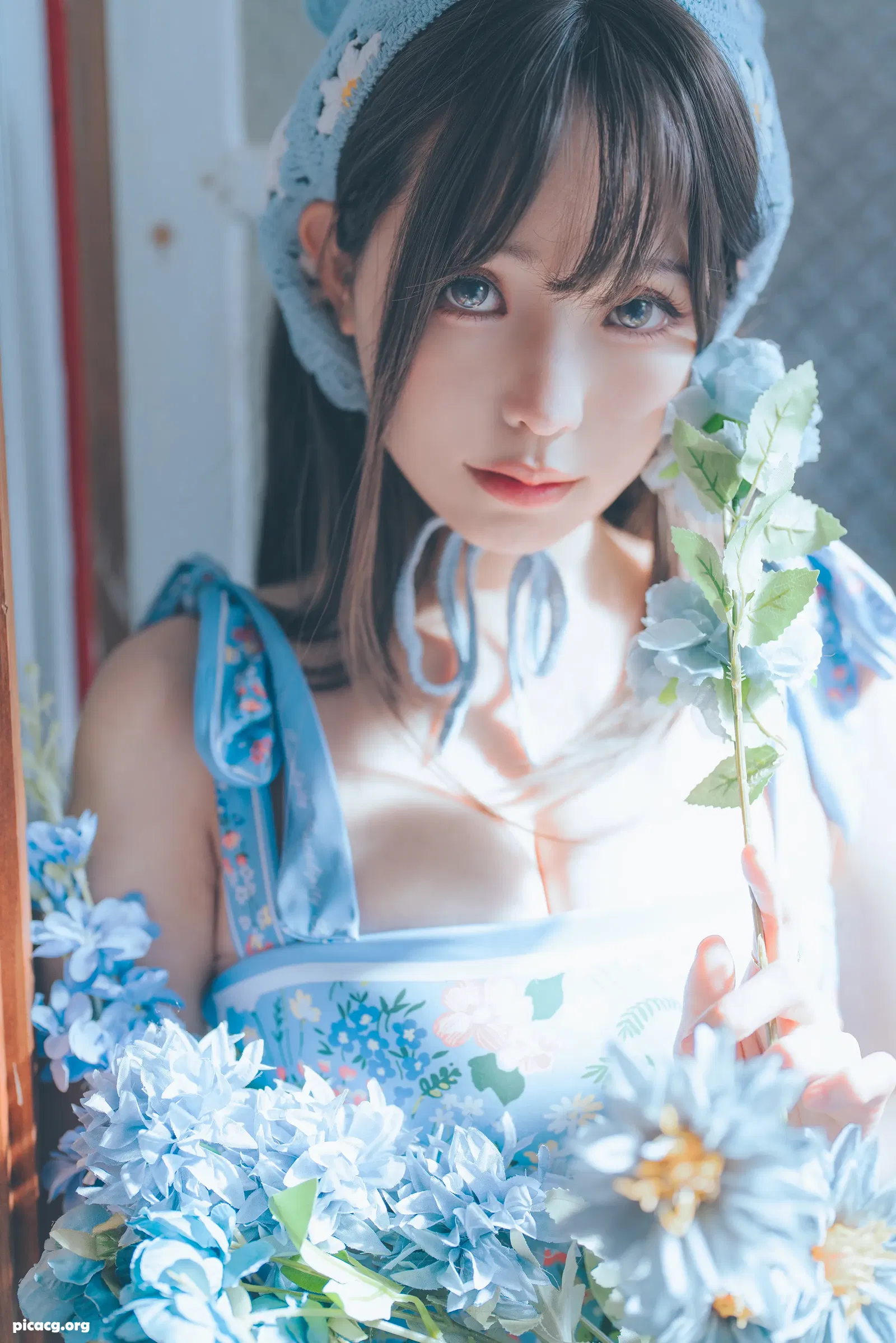 ElyEE子 NO.120 2023.august D 復古水藍花 Vintage Aqua Blossom [38P 158.65MB] - 在线看可下载原图