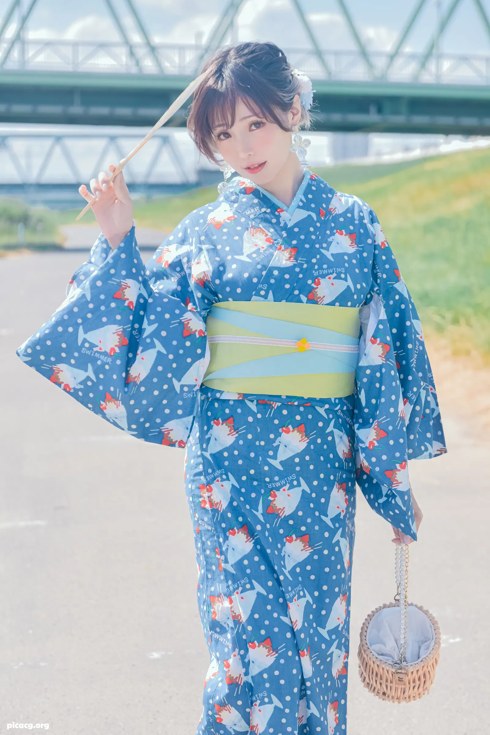 ElyEE子 NO.117 2023.august A 聖代浴衣 Sundae Yukata [28P 129.29MB] - 在线看可下载原图