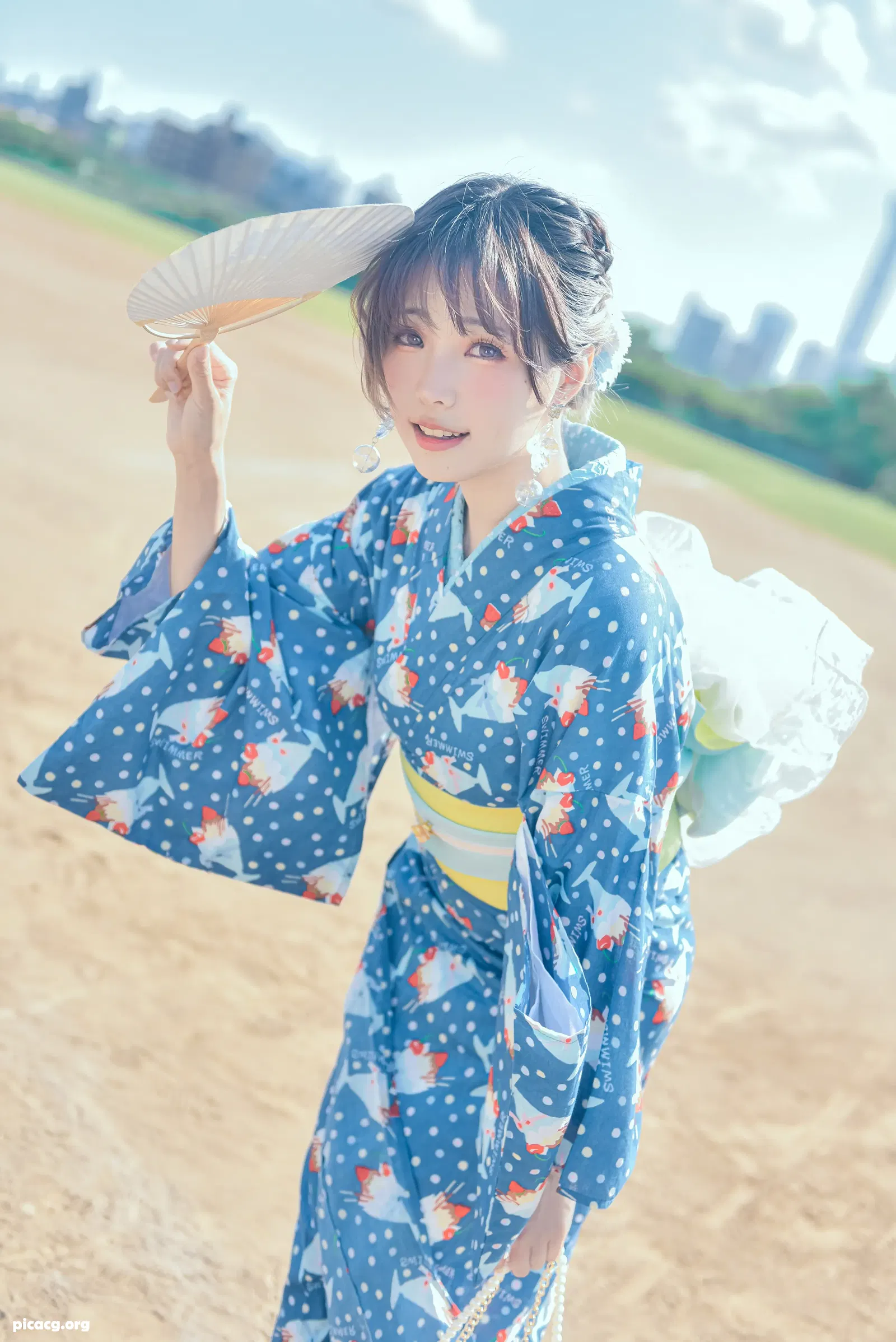 ElyEE子 NO.117 2023.august A 聖代浴衣 Sundae Yukata [28P 129.29MB] - 在线看可下载原图