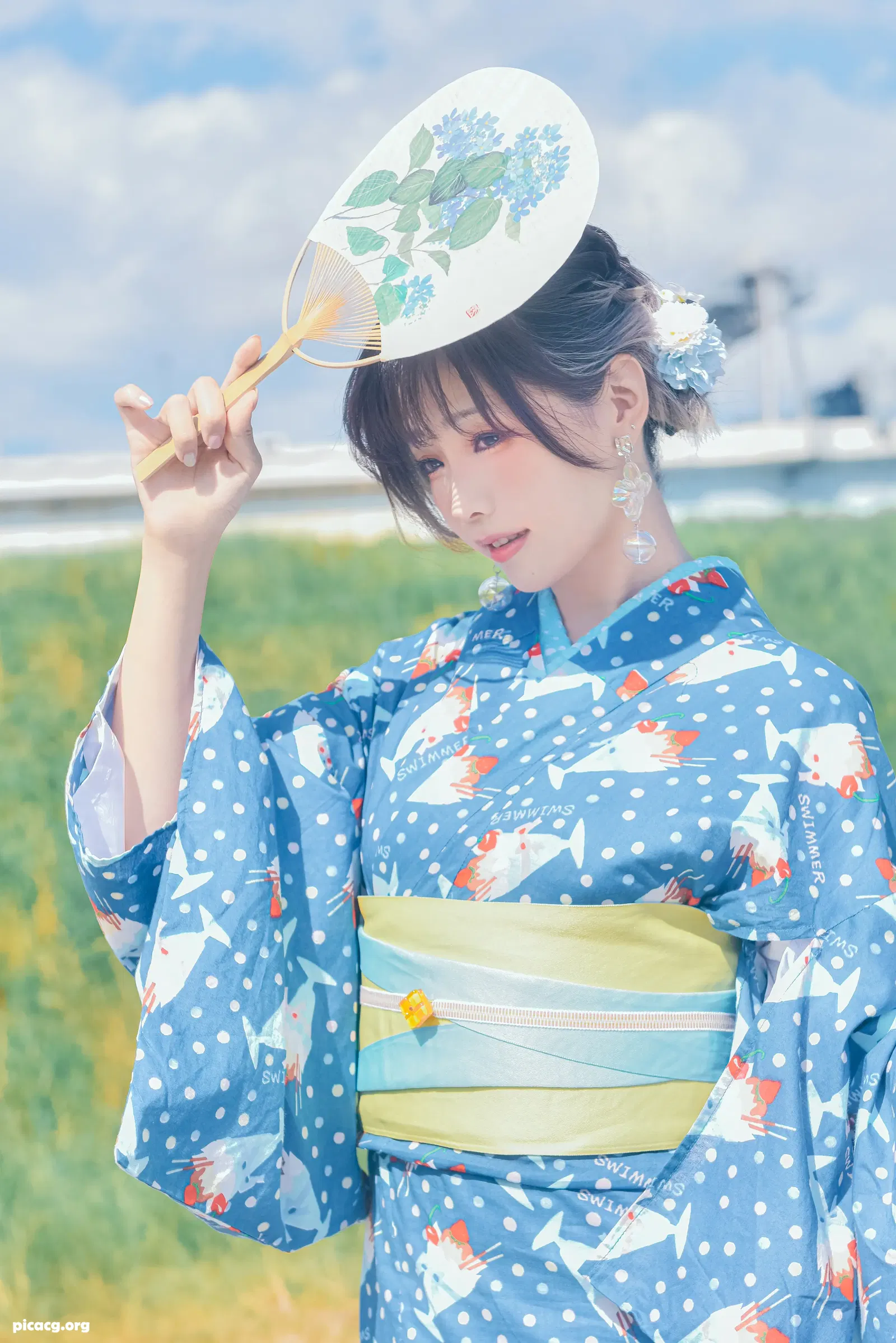 ElyEE子 NO.117 2023.august A 聖代浴衣 Sundae Yukata [28P 129.29MB] - 在线看可下载原图