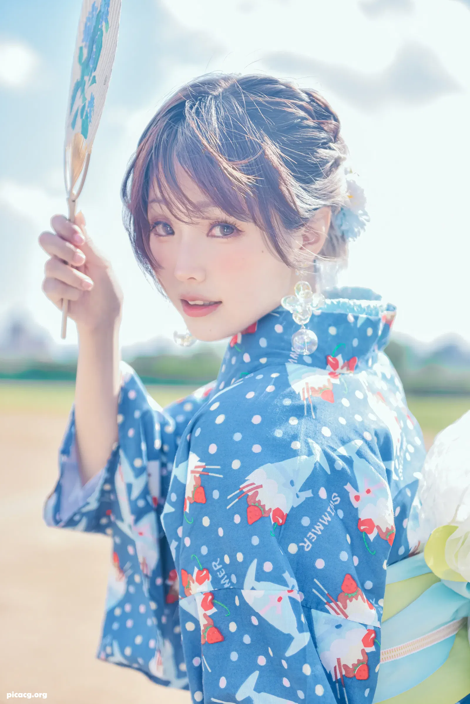 ElyEE子 NO.117 2023.august A 聖代浴衣 Sundae Yukata [28P 129.29MB] - 在线看可下载原图