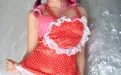 HanaBunny NO.107 Little Gluttony Red Heart Apron [10P 109.44MB] - 在线看可下载原图