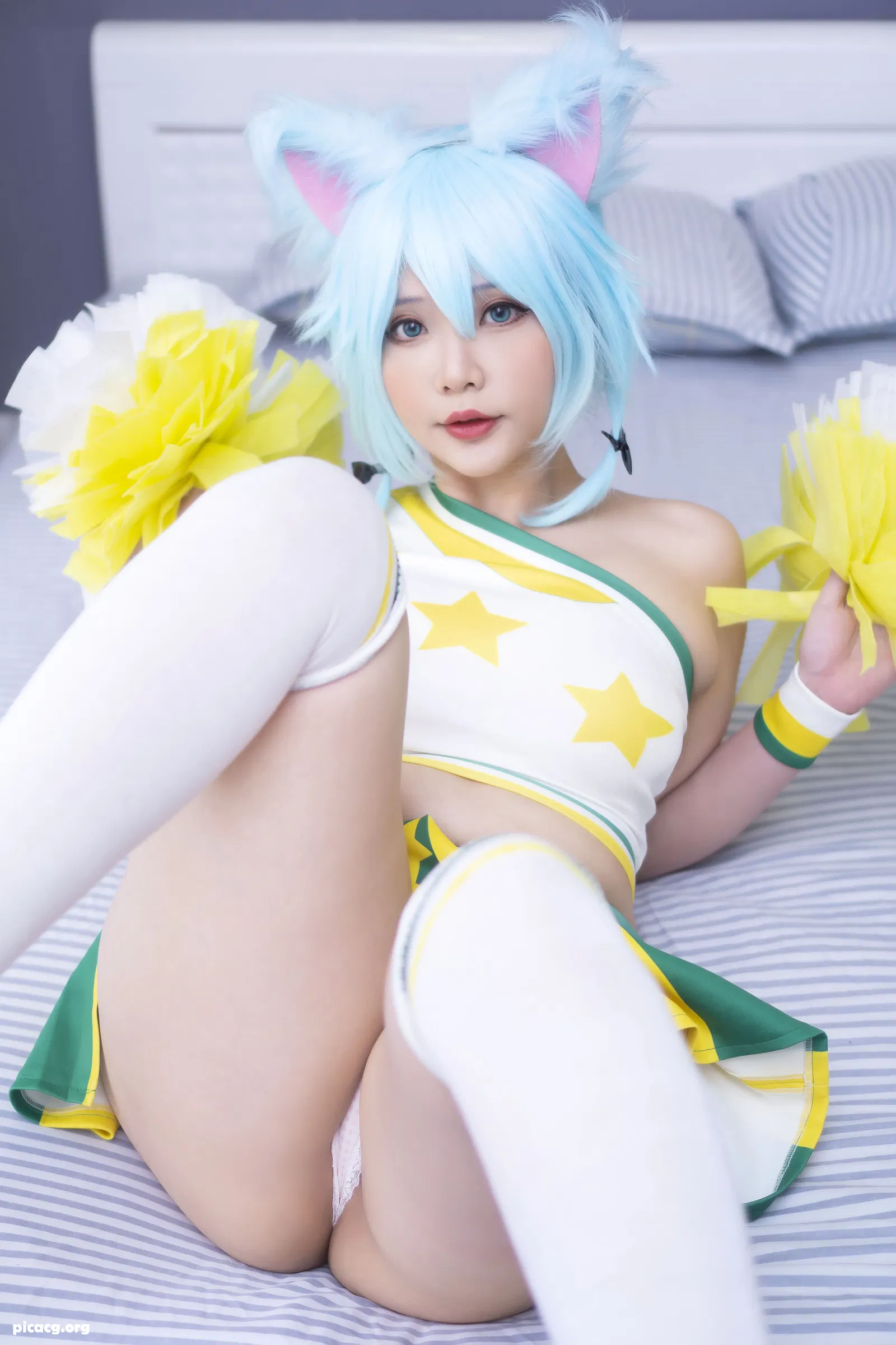 HanaBunny NO.198 Sinon Cheerleader [9P 11.01MB] - 在线看可下载原图