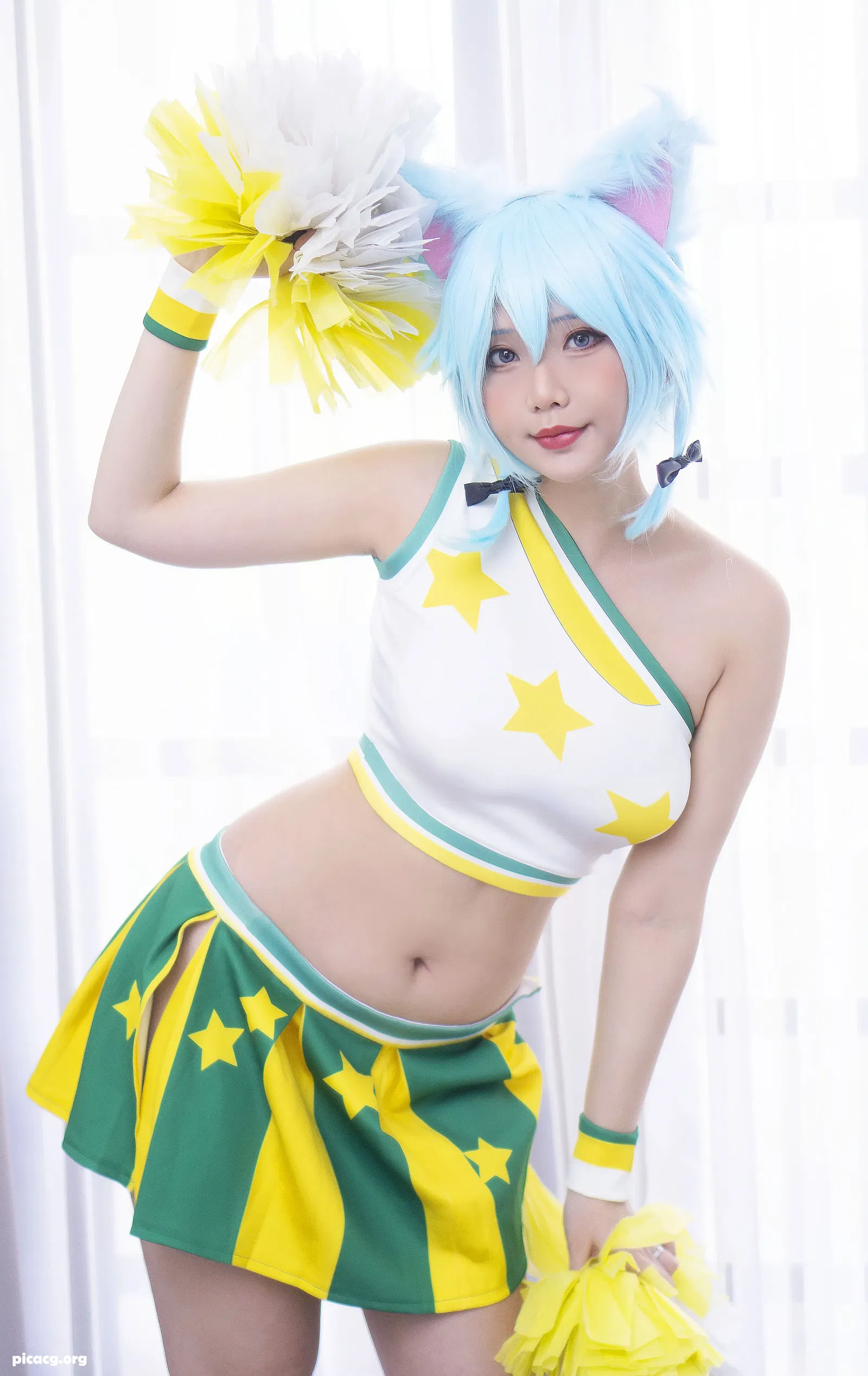 HanaBunny NO.198 Sinon Cheerleader [9P 11.01MB] - 在线看可下载原图