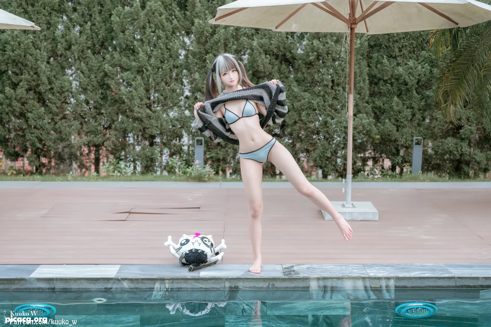 KuukoW NO.158 Grey Bikini [37P 127.17MB] - 在线看可下载原图