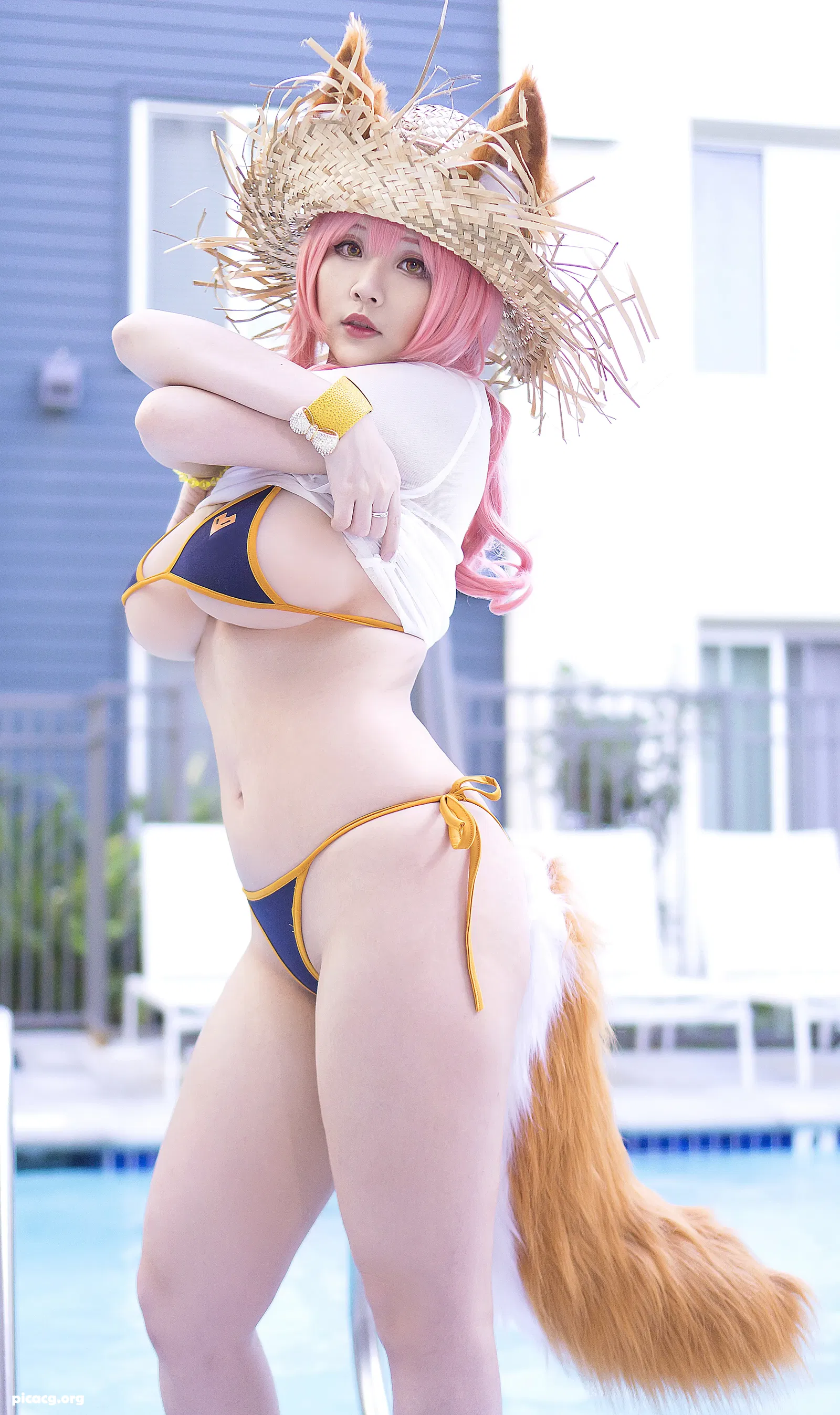 HanaBunny NO.218 Tamamo swimsuit [10P 136.12MB] - 在线看可下载原图