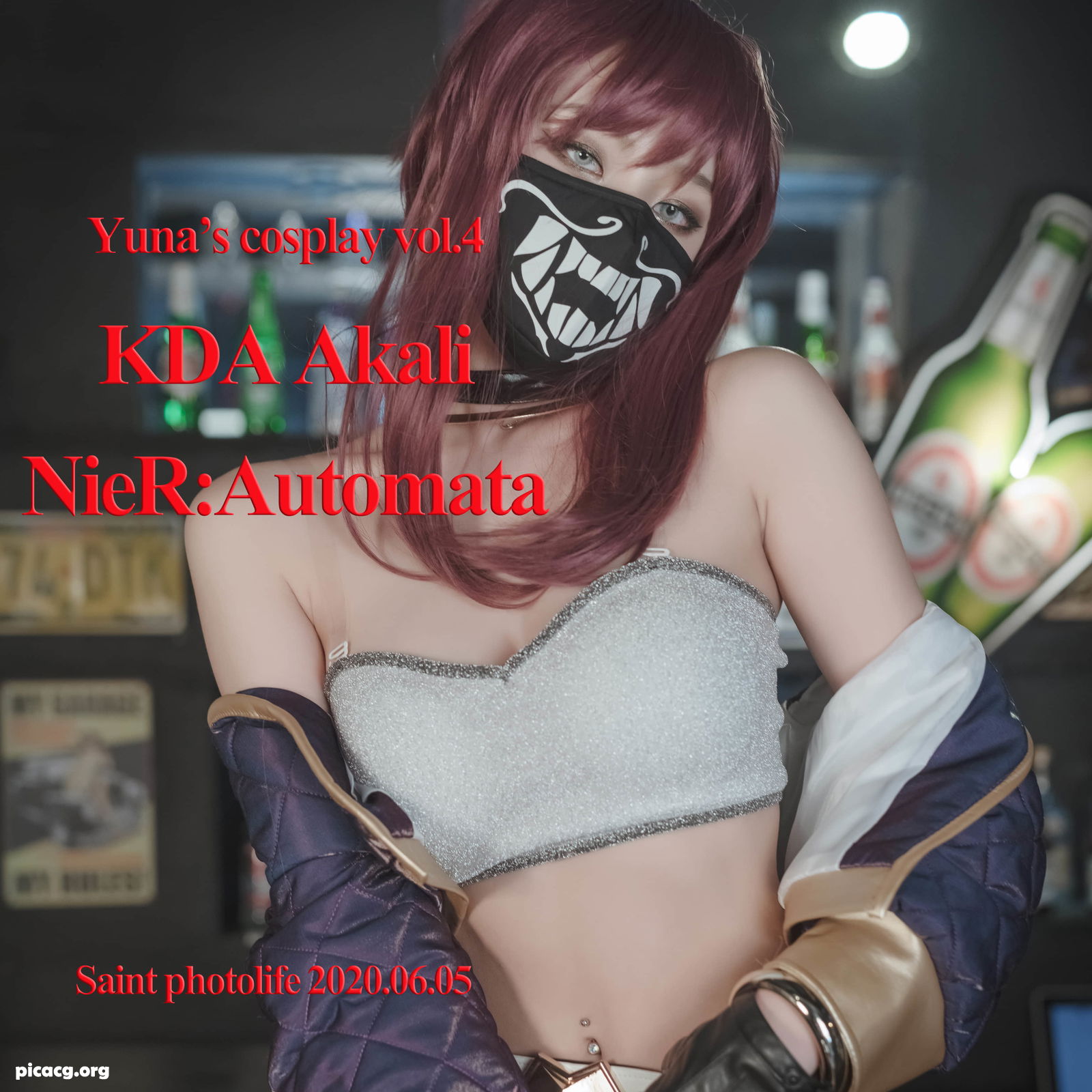 Yuna(윤아) NO.018 SAINT Photolife Yuna's Cos Vol.04 KDA Akali & Nier Automata 2B [65P 452.96MB] - 在线看可下载原图