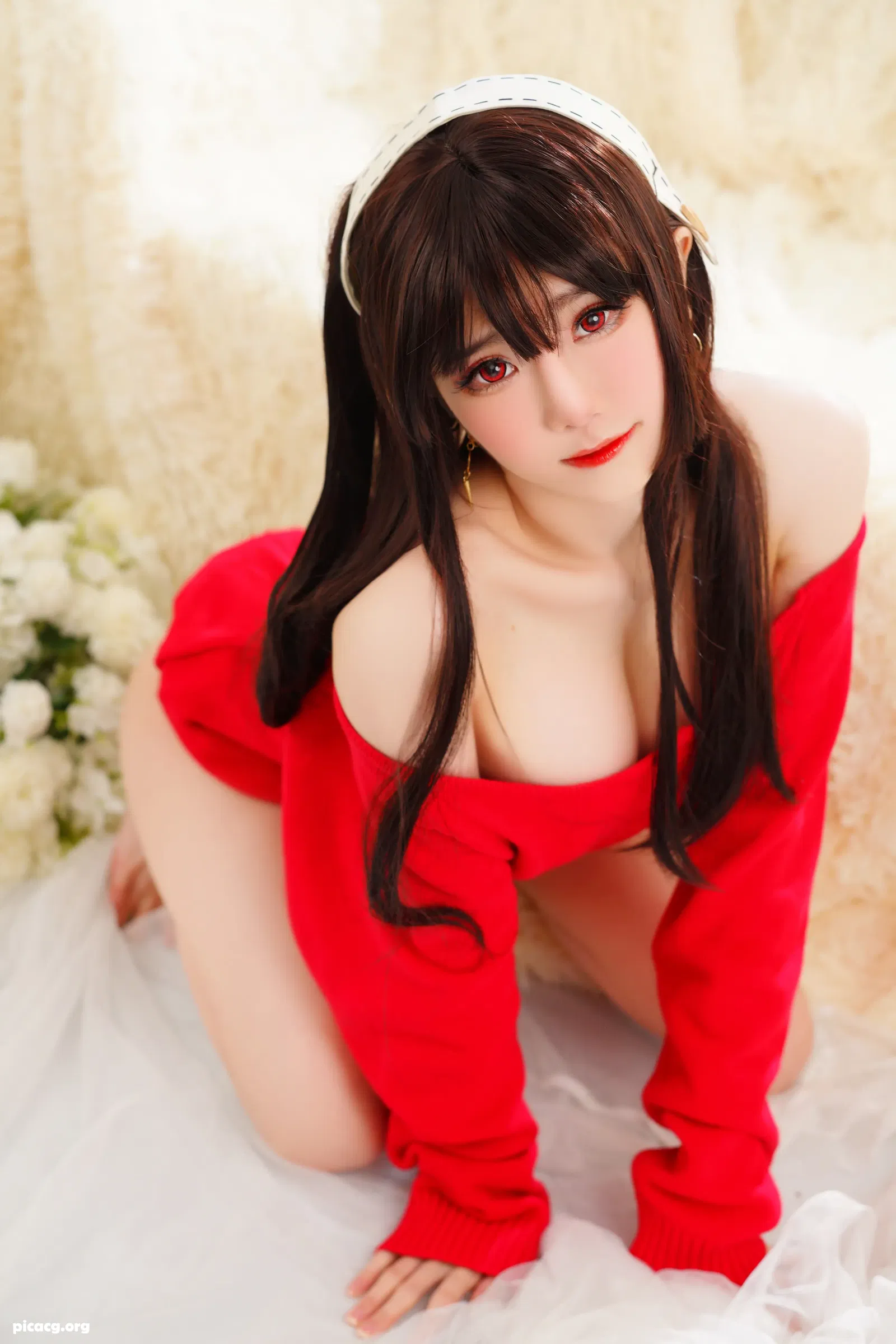 SallyDorasnow NO.054 Yor Forger Red Sweater [19P 53.54MB] - 在线看可下载原图