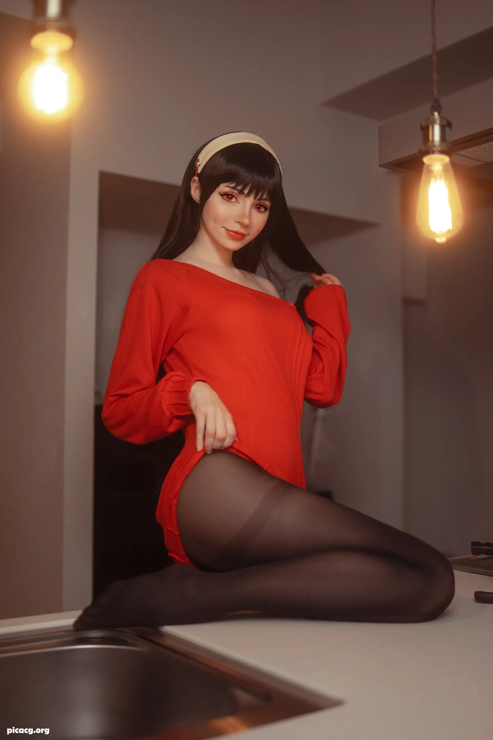 Peachmilky NO.090 Yor Forger Red Sweater [39P 119.5MB] - 在线看可下载原图