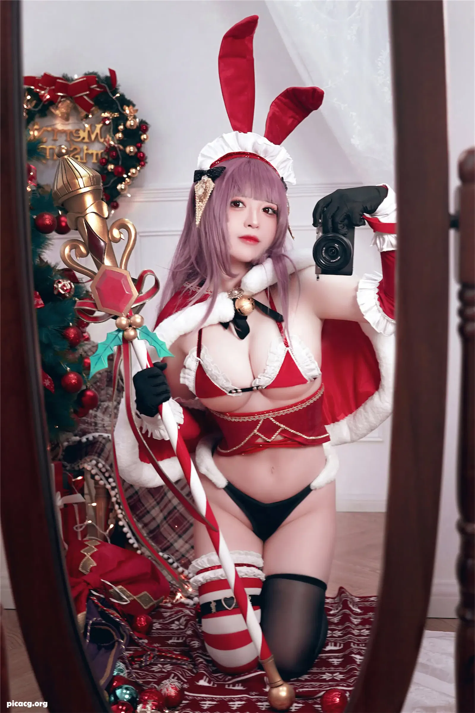 半半子 NO.065 兔子圣诞节 Christmas Bunny Aike [41P 76.23MB] - 在线看可下载原图