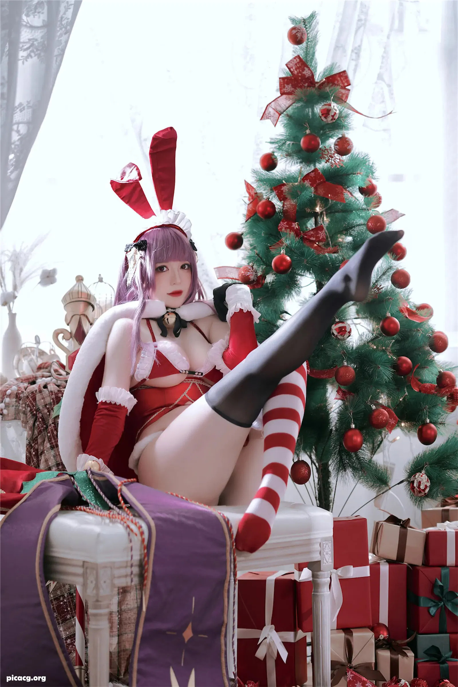 半半子 NO.065 兔子圣诞节 Christmas Bunny Aike [41P 76.23MB] - 在线看可下载原图