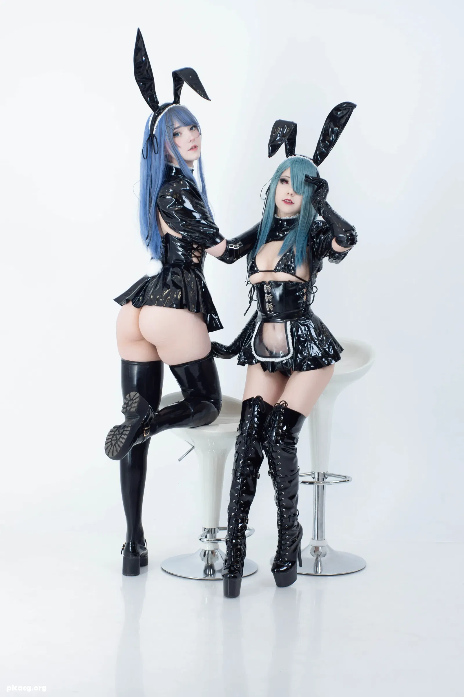 CandyBall NO.011 Latex Bunny Twins [57P 1V 517.2MB] - 在线看可下载原图