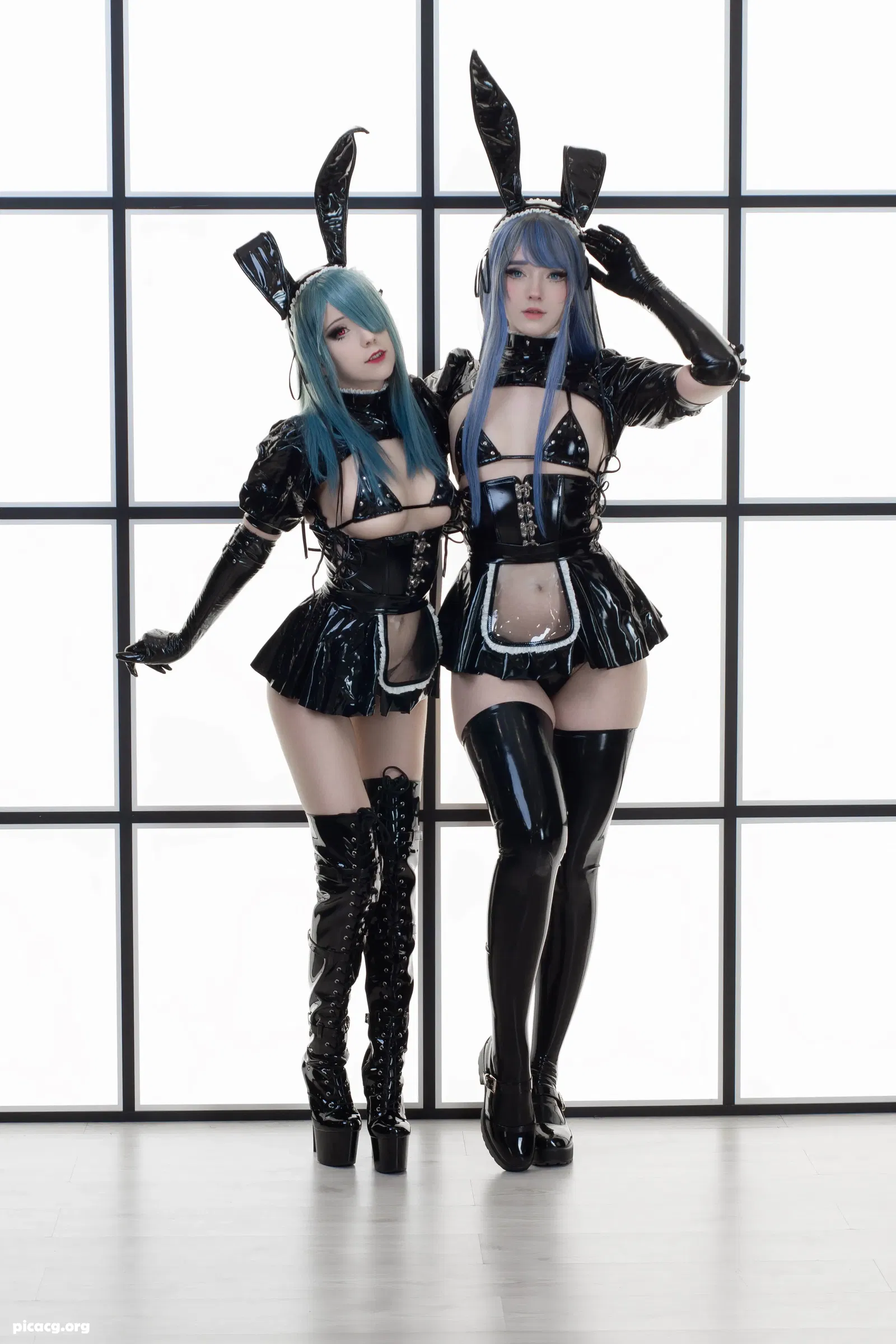 CandyBall NO.011 Latex Bunny Twins [57P 1V 517.2MB] - 在线看可下载原图