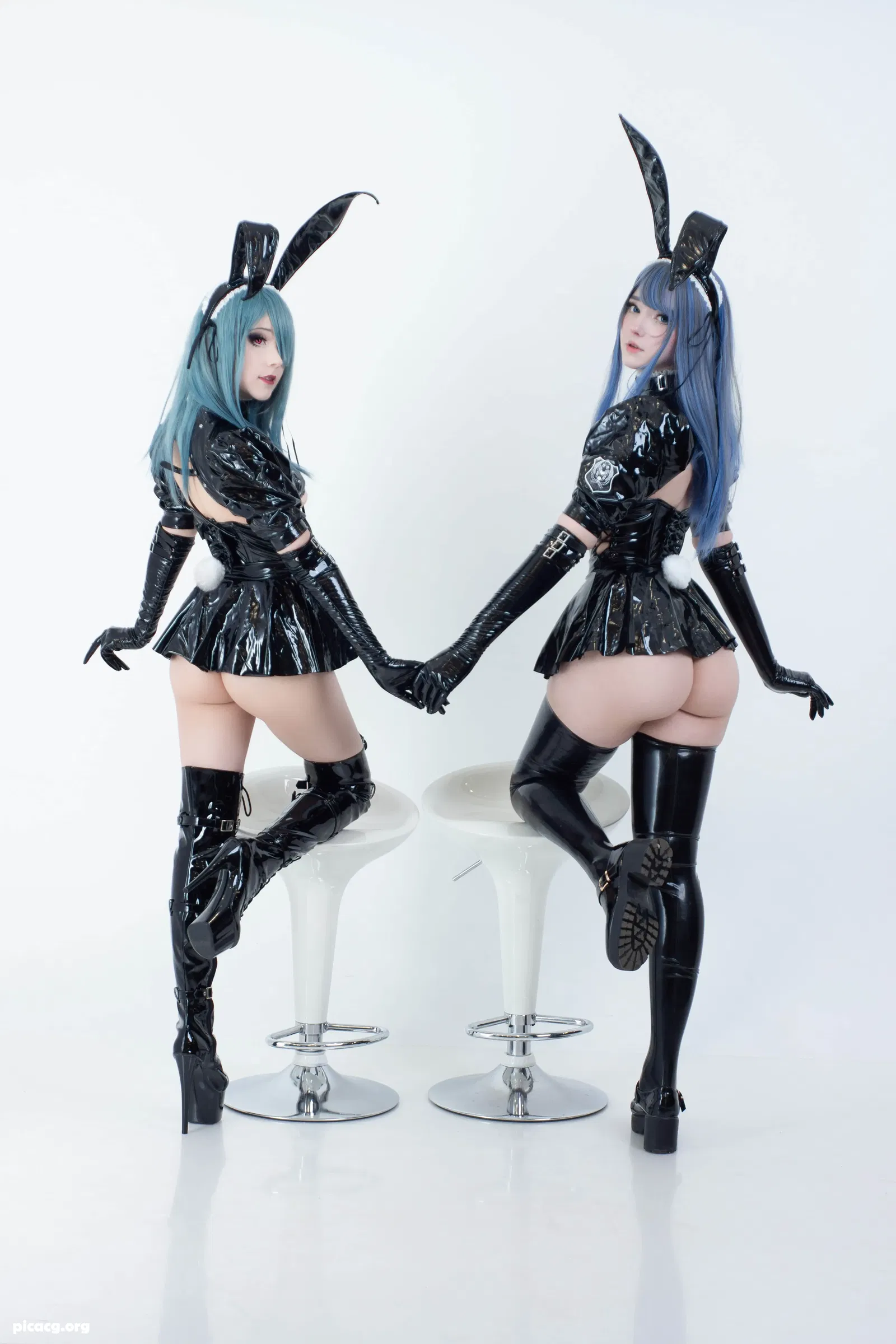 CandyBall NO.011 Latex Bunny Twins [57P 1V 517.2MB] - 在线看可下载原图