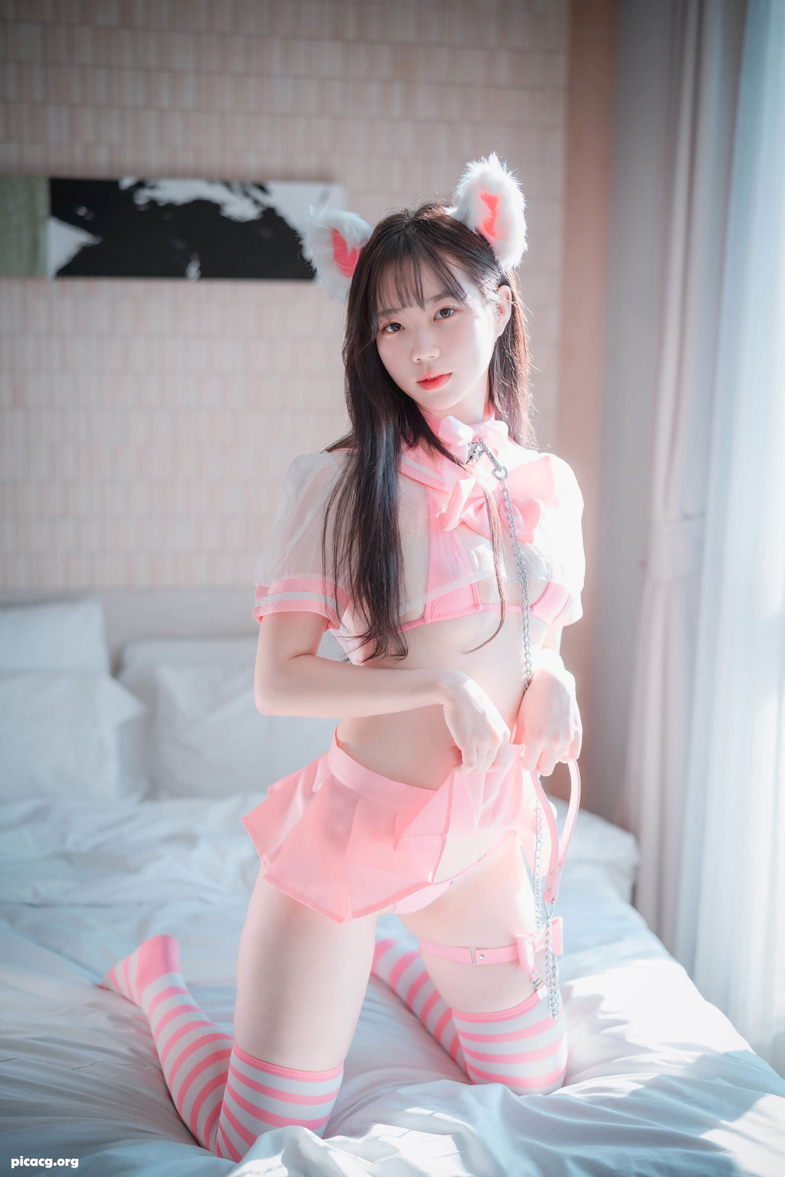 Myua(뮤아) NO.003 DJAWA Catgirl in Pink [72P 892.57MB] - 在线看可下载原图